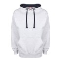 Sweat-shirt bicolore à capuche doublée en polycoton, 300 g/m²