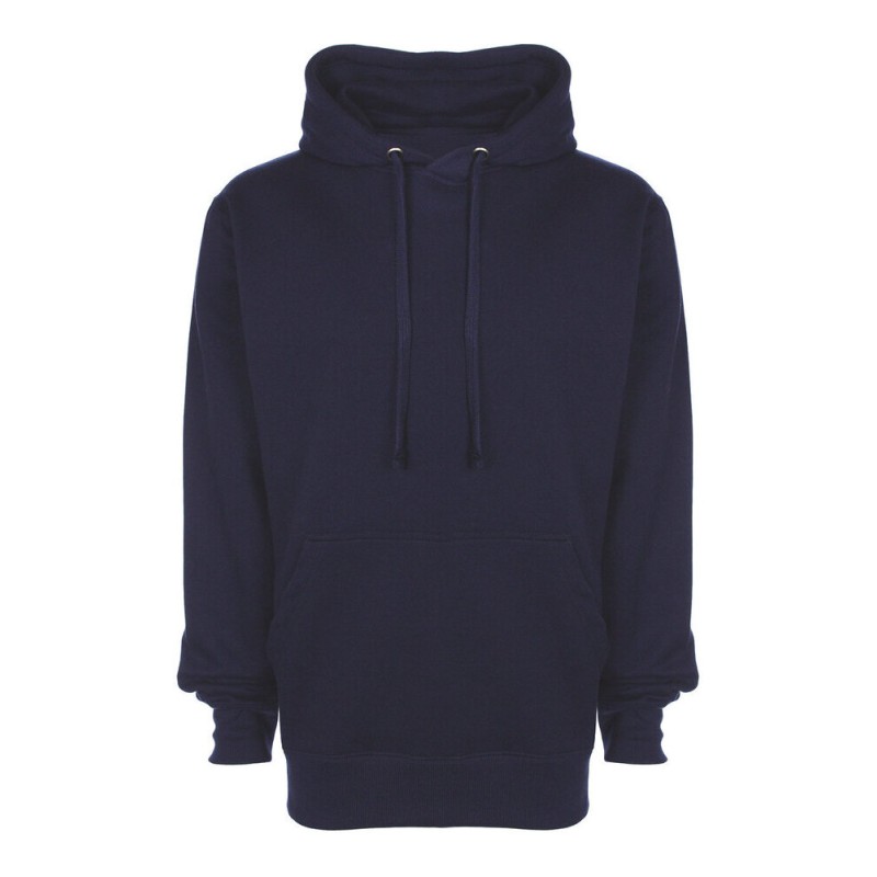 Sweat-shirt sans marque à capuche doublée en polycoton, 280 g/m²