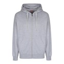 Sweat-shirt zippé à capuche doublée en polycoton, 280 g/m²