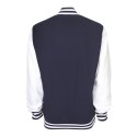 Veste sweat adulte bicolore avec boutons pression, 300 g/m²