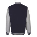 Veste sweat adulte bicolore avec boutons pression, 300 g/m²
