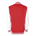 Veste sweat adulte bicolore avec boutons pression, 300 g/m²