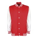 Veste sweat adulte bicolore avec boutons pression, 300 g/m²
