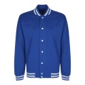 Veste sweat avec boutons pression, manches de même couleur
