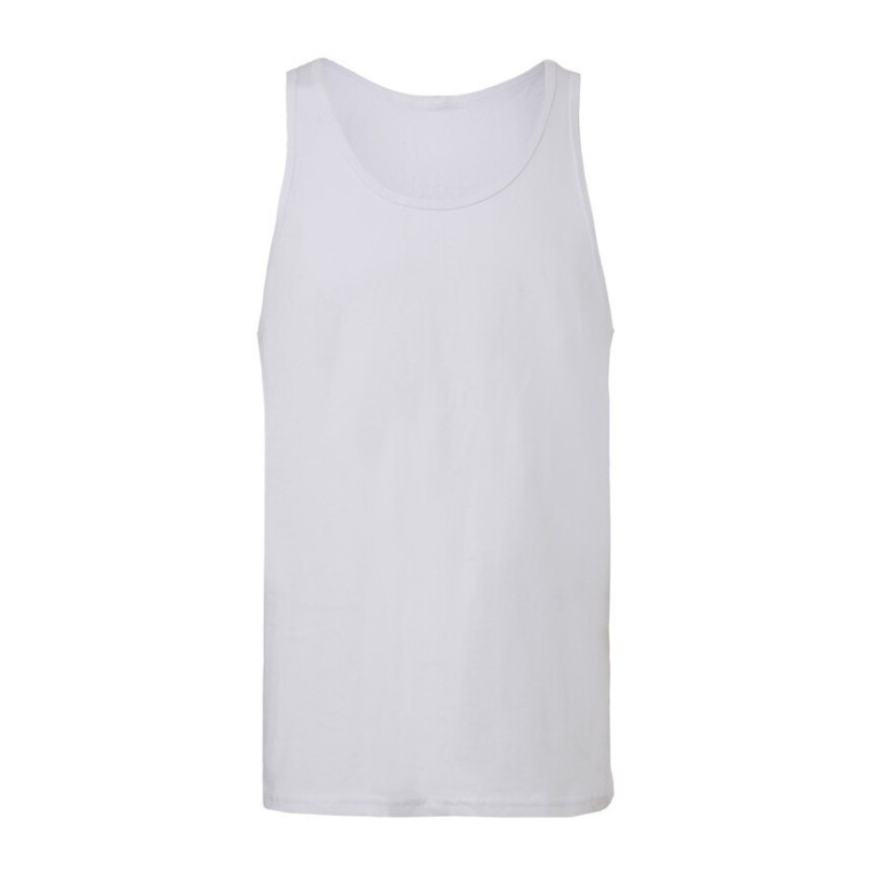 Débardeur homme ajusté en coton, bretelles larges, 145 g/m²