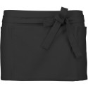 Tablier de bistro court en coton sans bavette avec 5 poches, 280 g/m²
