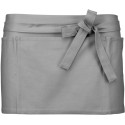 Tablier de bistro court en coton sans bavette avec 5 poches, 280 g/m²
