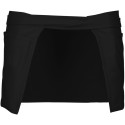 Tablier de bistro court en coton sans bavette avec 5 poches, 280 g/m²