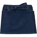 Tablier de bistro court en coton sans bavette avec 5 poches, 280 g/m²