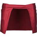 Tablier de bistro court en coton sans bavette avec 5 poches, 280 g/m²