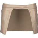 Tablier de bistro court en coton sans bavette avec 5 poches, 280 g/m²