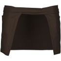 Tablier de bistro court en coton sans bavette avec 5 poches, 280 g/m²