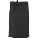 Tablier de bistro long en coton sans bavette avec 2 poches, 280 g/m²