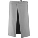 Tablier de bistro long en coton sans bavette avec 2 poches, 280 g/m²