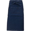 Tablier de bistro long en coton sans bavette avec 2 poches, 280 g/m²