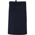 Tablier de bistro long en coton sans bavette avec 2 poches, 280 g/m²