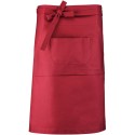 Tablier de bistro long en coton sans bavette avec 2 poches, 280 g/m²
