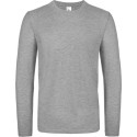 T-shirt homme manches longues en coton col rond 145 g/m²