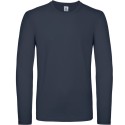 T-shirt homme manches longues en coton col rond 145 g/m²