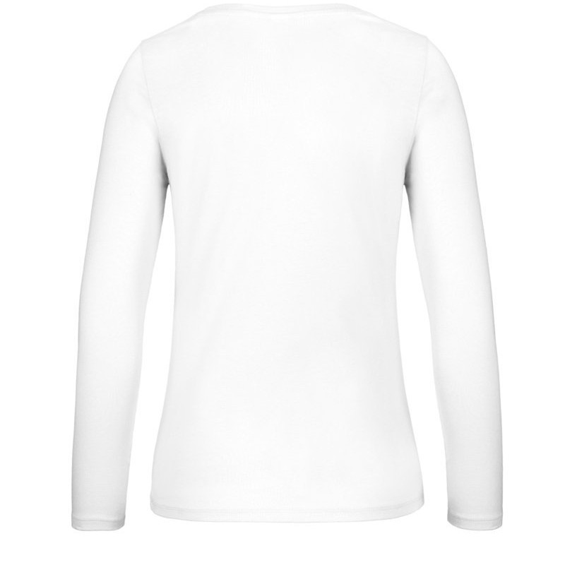 T-shirt femme manches longues en coton col rond 145 g/m²