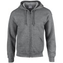Sweat-shirt à capuche homme zippé Heavy Blend en polycoton, 280 g/m²