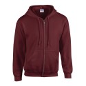 Sweat-shirt à capuche homme zippé Heavy Blend en polycoton, 280 g/m²