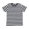 T-shirt marinière homme en coton ringspun manches courtes, 150 g/m²