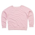 Sweat-shirt femme col large moderne, manches raglan, 280 g/m²