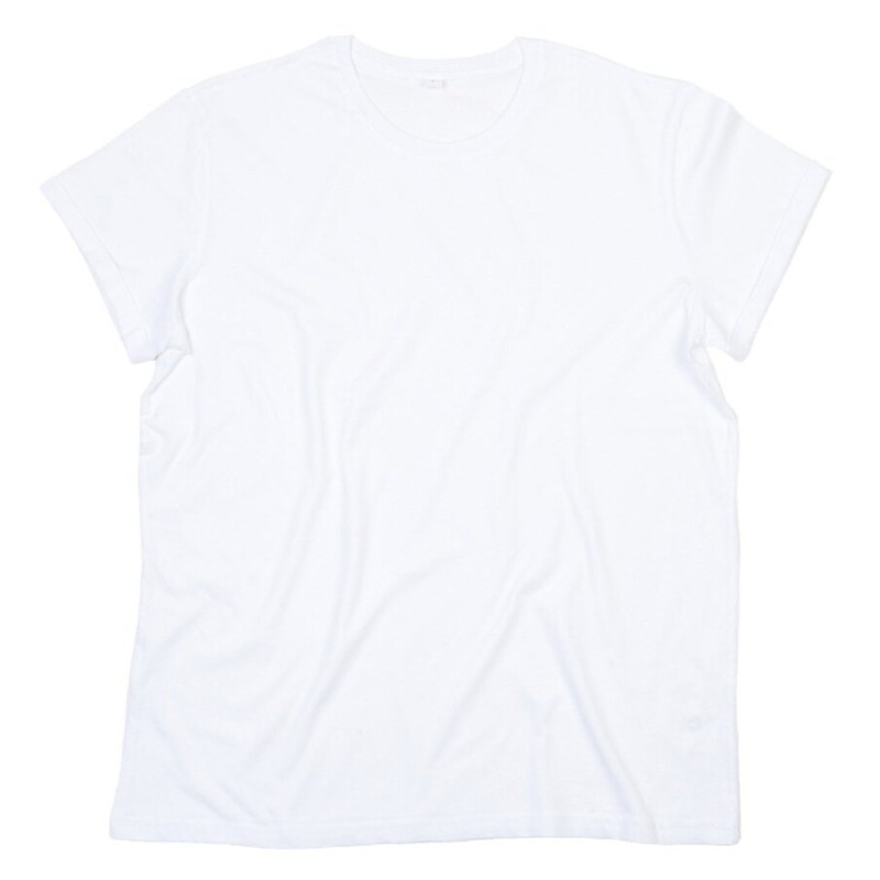 T-shirt homme à manches courtes retroussées en coton bio, 150 g/m²