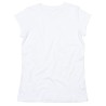 T-shirt femme à manches courtes retroussées en coton bio, 150 g/m²