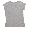 T-shirt femme à manches courtes retroussées en coton bio, 150 g/m²