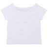 T-shirt femme ample aux épaules dénudées en coton bio, 150 g/m²