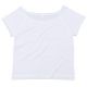 T-shirt femme ample aux épaules dénudées en coton bio, 150 g/m²