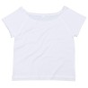 T-shirt femme ample aux épaules dénudées en coton bio, 150 g/m²