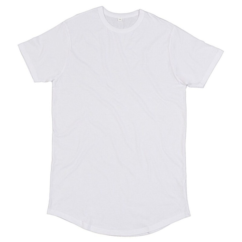 T-shirt homme effet slub en coton bio, coupe longue et ample, 150 g/m²