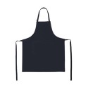 Tablier de cuisine à bavette avec poche plaquée en coton, 200 g/m²
