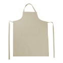 Long tablier de cuisine pratique et confortable avec poches, 205 g/m²