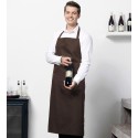 Long tablier de cuisine pratique et confortable avec poches, 205 g/m²