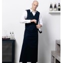 Long tablier de bistro classique à nouer autour de la taille, 205 g/m²