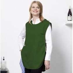 Tunique de cuisine femme ajustable à la taille avec poche, 205 g/m²