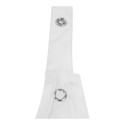 Tablier de cuisine femme confortable et élégant en col V, 205 g/m²