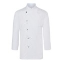 Veste de chef homme, manches longues, boutons-pression, 215 g/m²