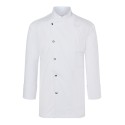 Veste de chef homme, manches longues, boutons-pression, 215 g/m²