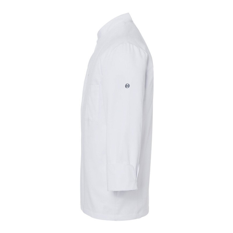 Veste de chef homme, manches longues, boutons-pression, 215 g/m²