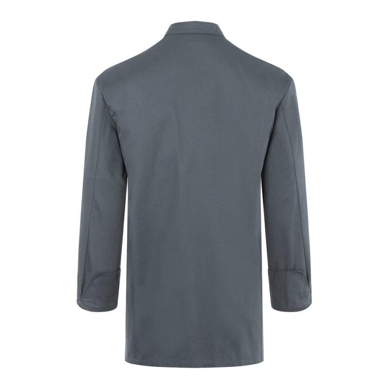 Veste de chef homme, manches longues, boutons-pression, 215 g/m²