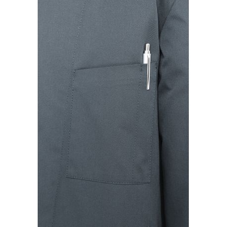 Veste de chef homme, manches longues, boutons-pression, 215 g/m²