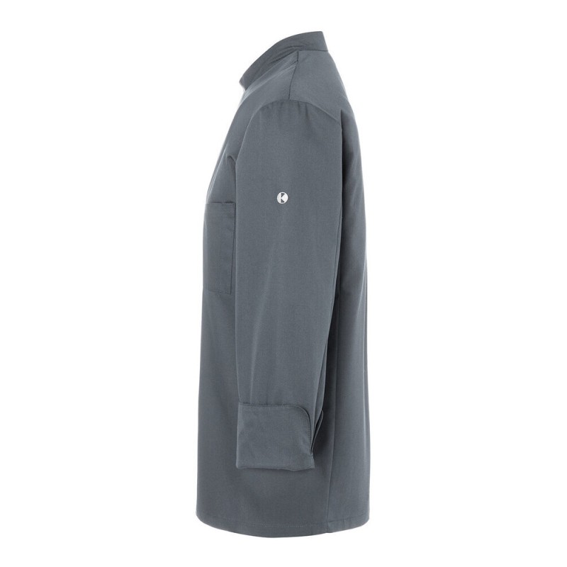 Veste de chef homme, manches longues, boutons-pression, 215 g/m²
