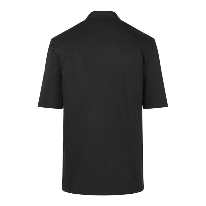 Veste de chef homme, manches courtes, boutons-pression, 215 g/m²