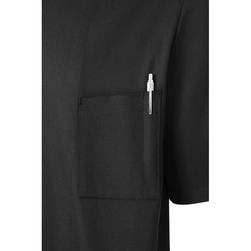 Veste de chef homme, manches courtes, boutons-pression, 215 g/m²