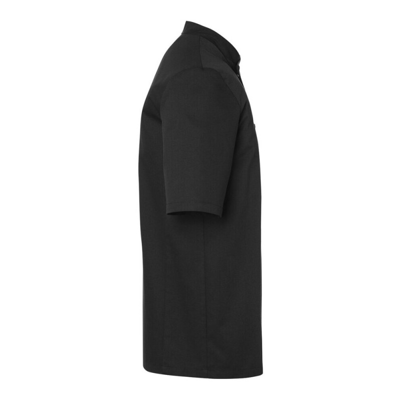 Veste de chef homme, manches courtes, boutons-pression, 215 g/m²